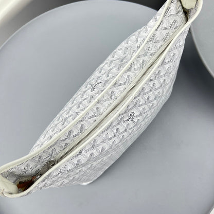 HOBO BOHÈME 34 IN WHITE GOYARDINE CANVAS AND CALFSKIN