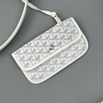 HOBO BOHÈME 34 IN WHITE GOYARDINE CANVAS AND CALFSKIN