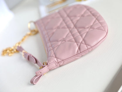 MINI CARO BAG 25 IN LIGHT PINK LAMBSKIN