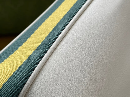 GG ATTACHE 23 SMALL SHOULDER BAG WHITE CALFSKIN