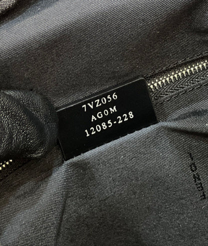 FENDI STRIKE LARGE 46 FF BLACK JACQUARD FABRIC BACKPACK