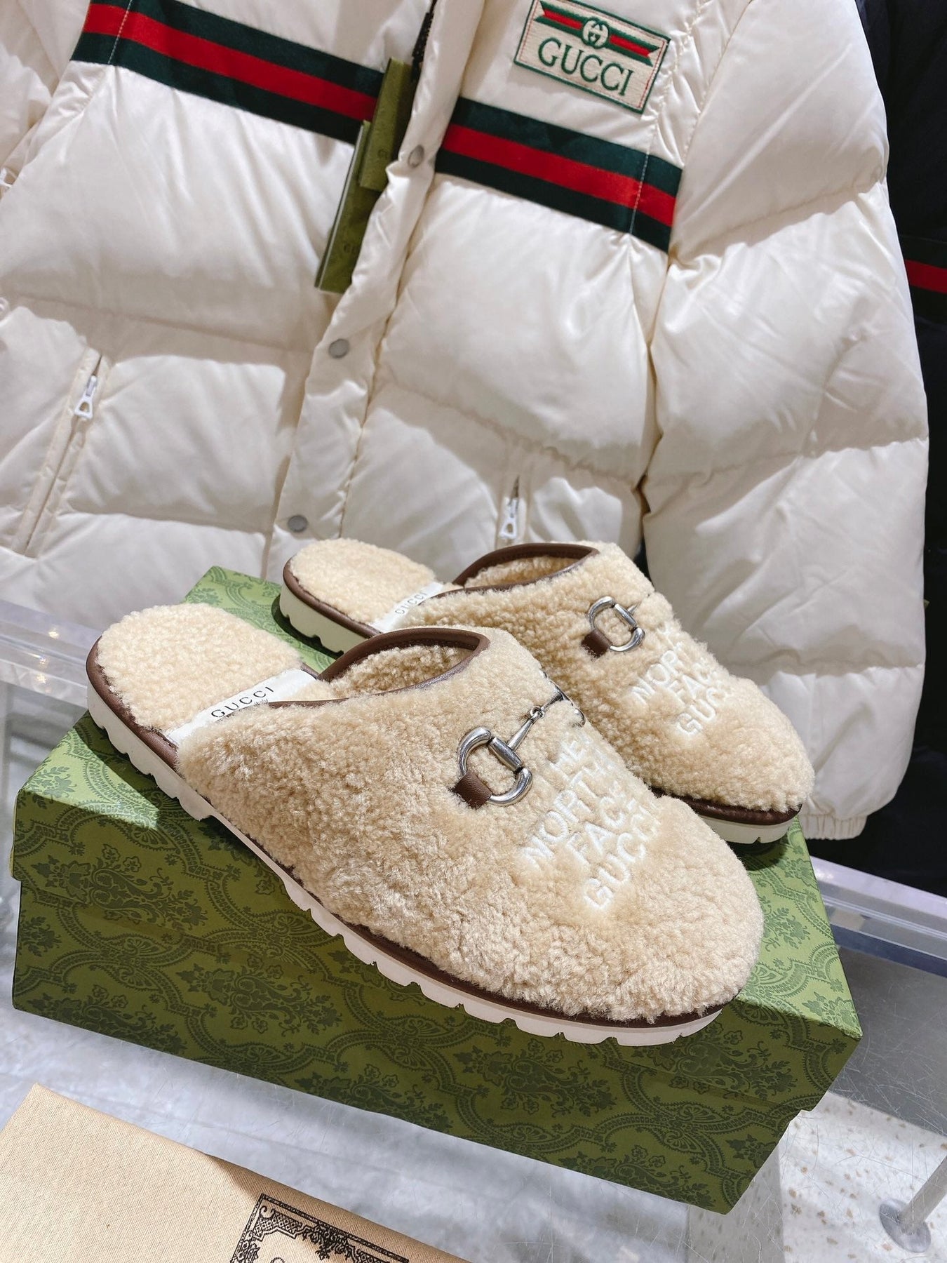 GGxTHE NORTH FACE HORSEBIT MULE IN BEIGE WOOL