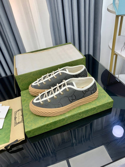 GG UNIQUE SNEAKER THICK-SOLE LEAD CANVAS