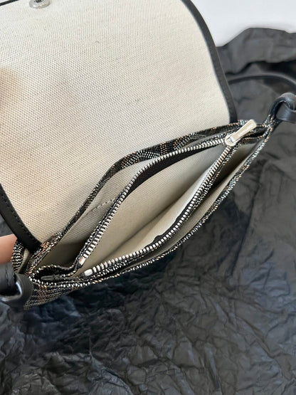 PLUMET POCKET WALLET 20 IN BLACK GOYARDINE CANVAS AND LAMBSKIN TRIM