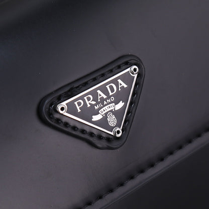 PRA 23 BAG IN BLACK CALFSKIN SILVER HARDWARE
