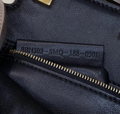 FENDI PEEKABOO 27 IN CAMEL BROWN CALFSKIN WITH GOLD HARDWARE