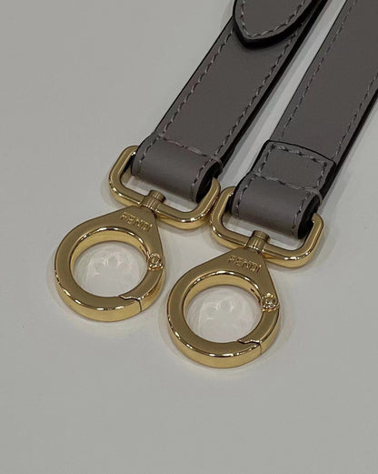 FENDI PEEKABOO 27 IN CAMEL BROWN CALFSKIN WITH GOLD HARDWARE