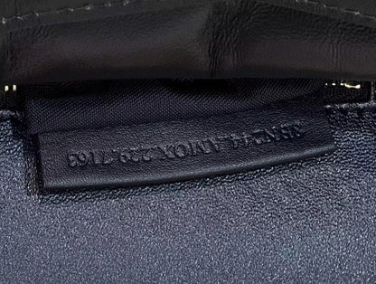 FENDI PEEKABOO MINI 23 BAG IN BLACK CALFSKIN WITH GOLD HARDWARE