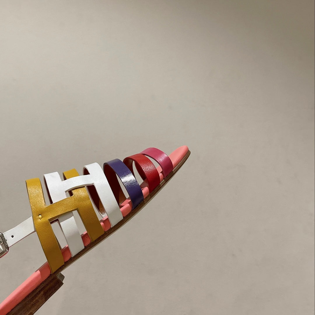 EPHESE SANDAL MULTI-COLOR CALFSKIN