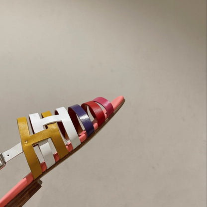 EPHESE SANDAL MULTI-COLOR CALFSKIN