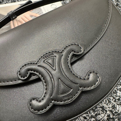 BESACE TRIPHOME 23 BLACK CALFSKIN