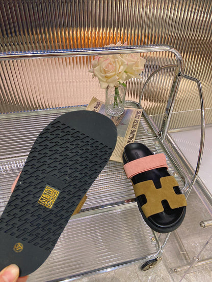 CHYPRE SANDAL ARMY MIX LIGHT PINK SUEDE