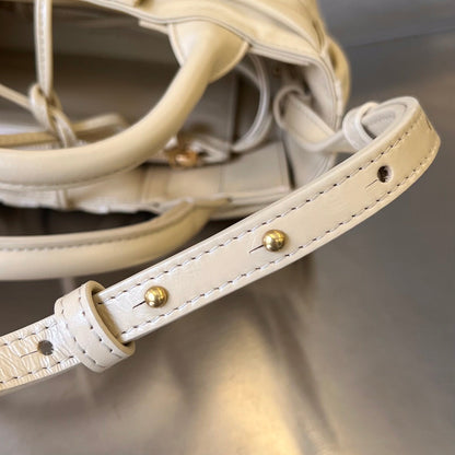 CANDY ARCO TOTE 20 IN BEIGE SOFT LAMBSKIN