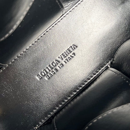 CANDY ARCO TOTE 20 IN BLACK SOFT LAMBSKIN