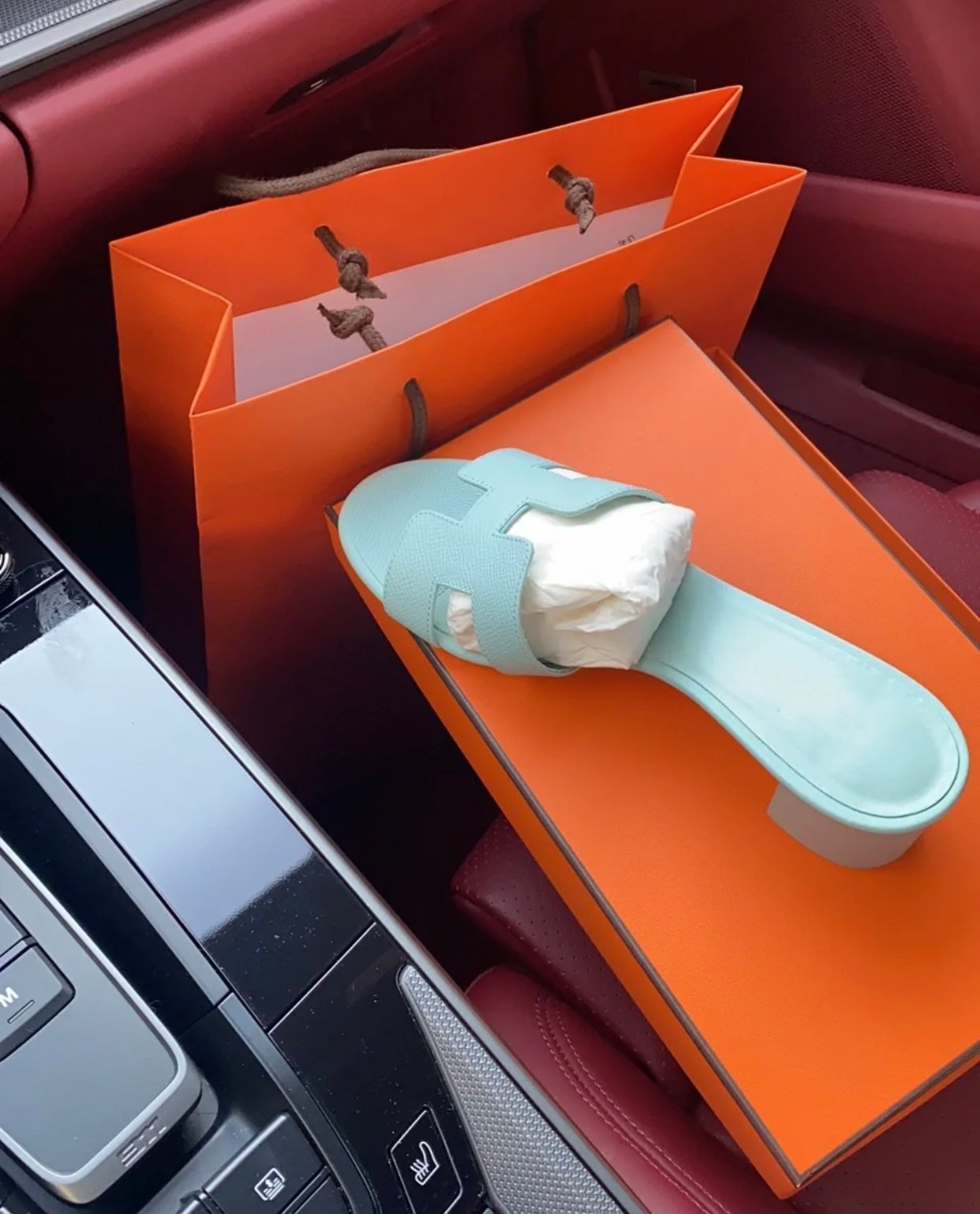 Oasis Sandal Epsom Calfskin Tiffa