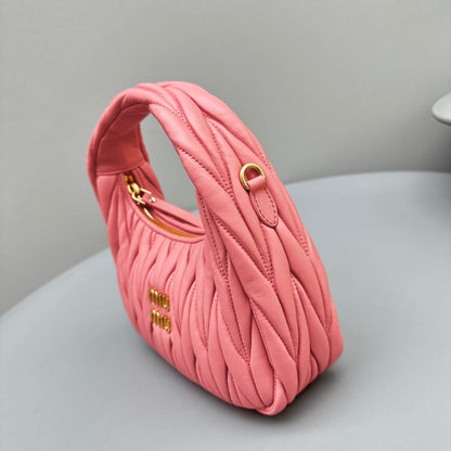 MINI HOBO 20 BAG IN HOT PINK SHEEPSKIN