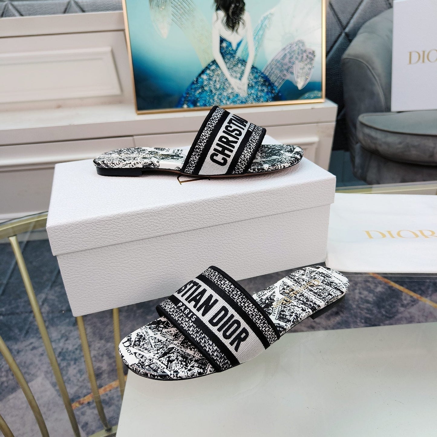 CD Mule Dway Slide 10mm Multi-motifs Style 13