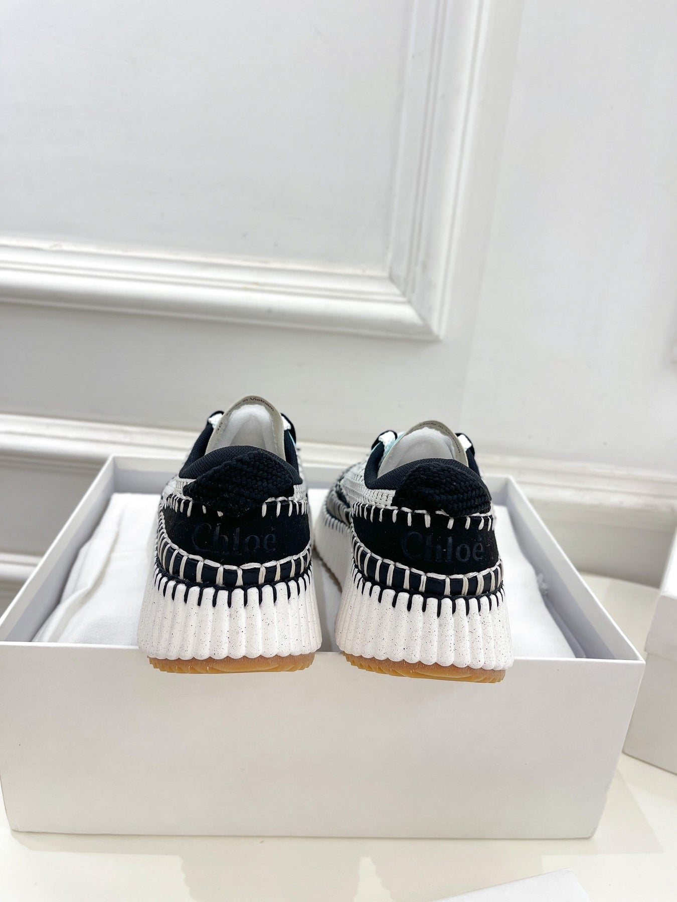 NAMA SNEAKER IN BLACK MIX COLORFUL SPECIAL FABRIC