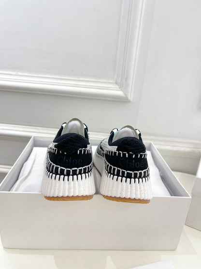 NAMA SNEAKER IN BLACK MIX COLORFUL SPECIAL FABRIC