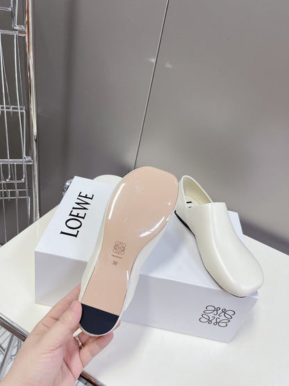 LW TOY SLIPPER WHITE CALFSKIN