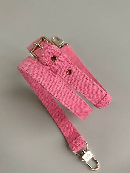 D-JOY BAG 22 IN HOT PINK MACROCANNAGE DENIM