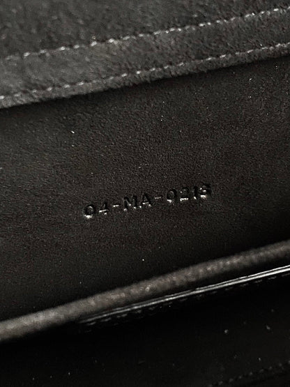 MEDIUM D-JOY 26 BAG IN BLACK WHITE CALFSKIN