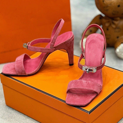 Glamour 95 Sandal Pink Suede