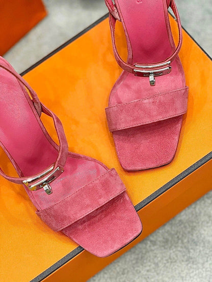 Glamour 95 Sandal Pink Suede
