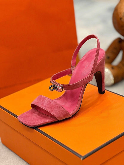 Glamour 95 Sandal Pink Suede