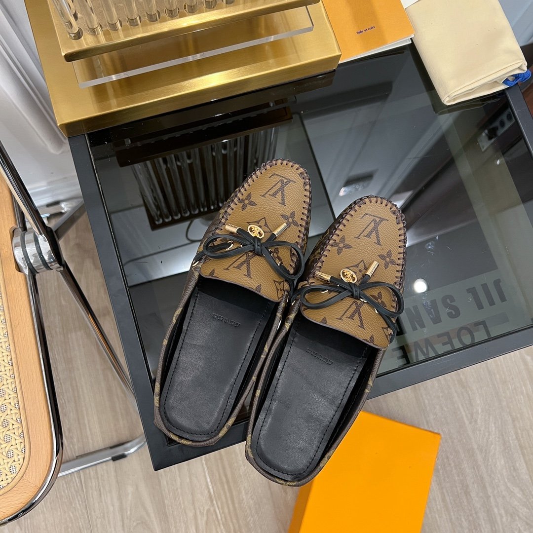 LV COSY FLAT CLASSIC MONOGRAM PALE BROWN