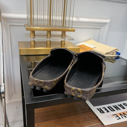 LV GLORIA FLAT LOAFER CLASSIC MONOGRAM BROWN