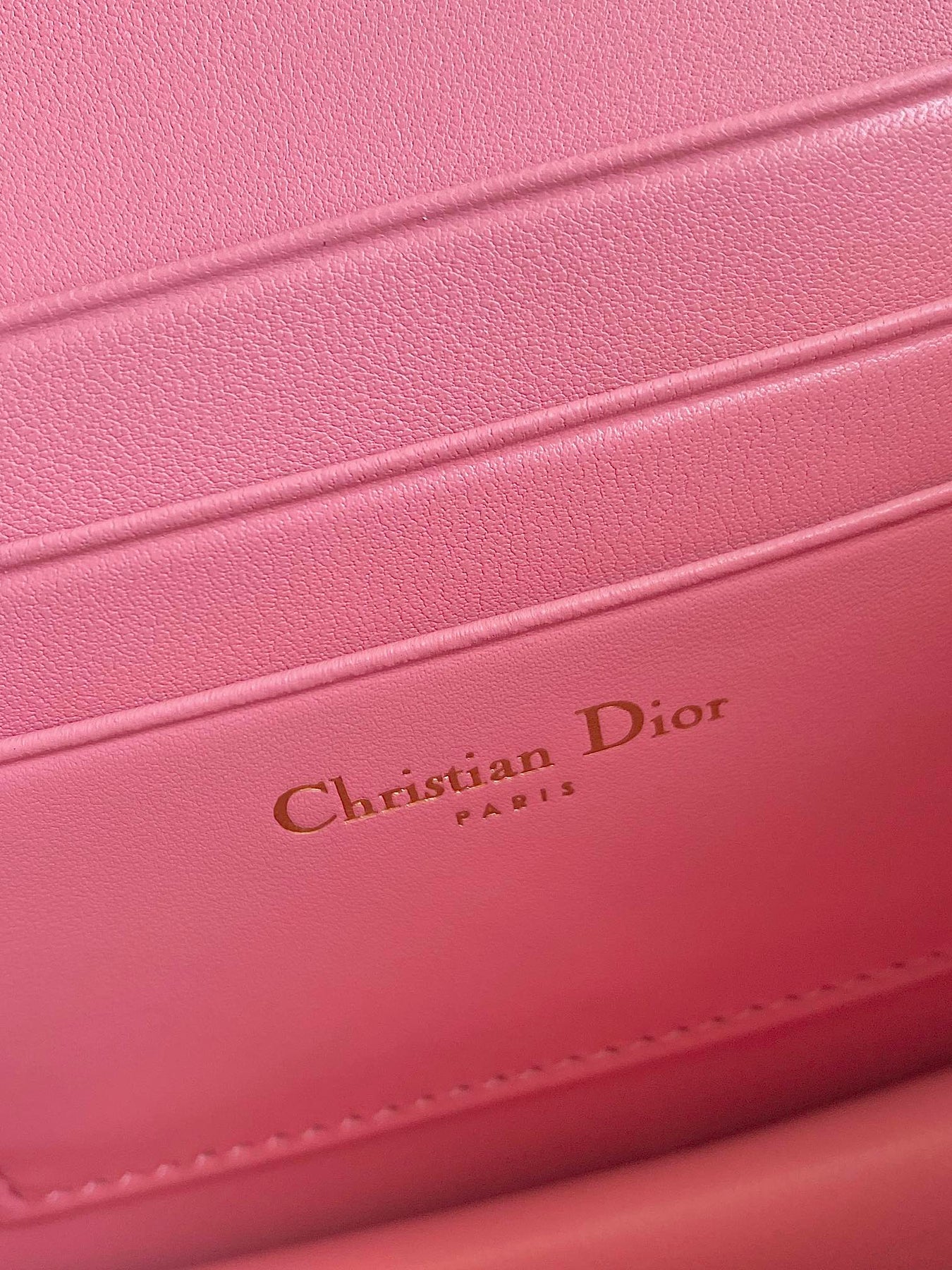 MINI CHAIN BAG 17 IN LIGHT PINK CALFSKIN