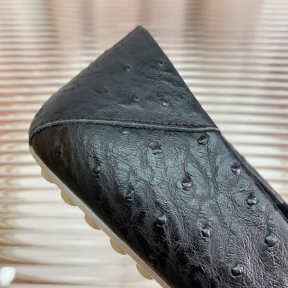 LP SPECIAL DOT SOLE WALK LOAFERS BLACK LAMBSKIN