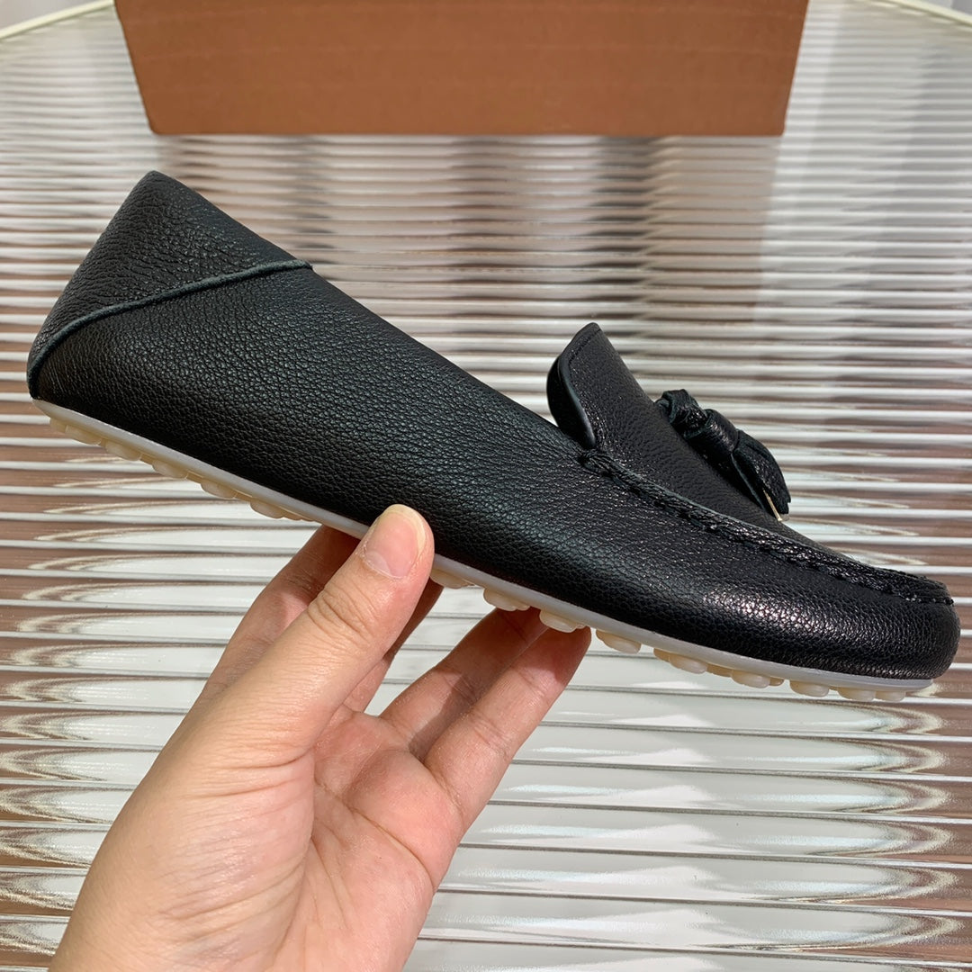 LP DOT SOLE WALK LOAFERS BLACK LAMBSKIN