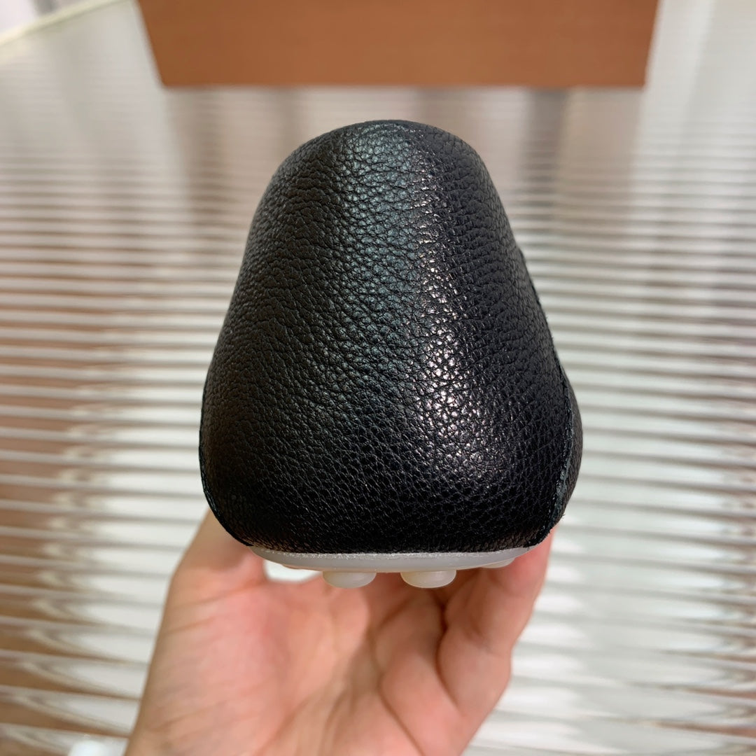 LP DOT SOLE WALK LOAFERS BLACK LAMBSKIN