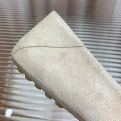 LP DOT SOLE WALK LOAFERS CREAMY WHITE SUEDE