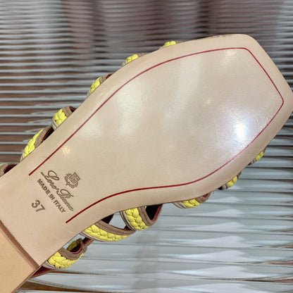 LP SPRIGHTLY CHARMS SANDAL LEMON CALFSKIN