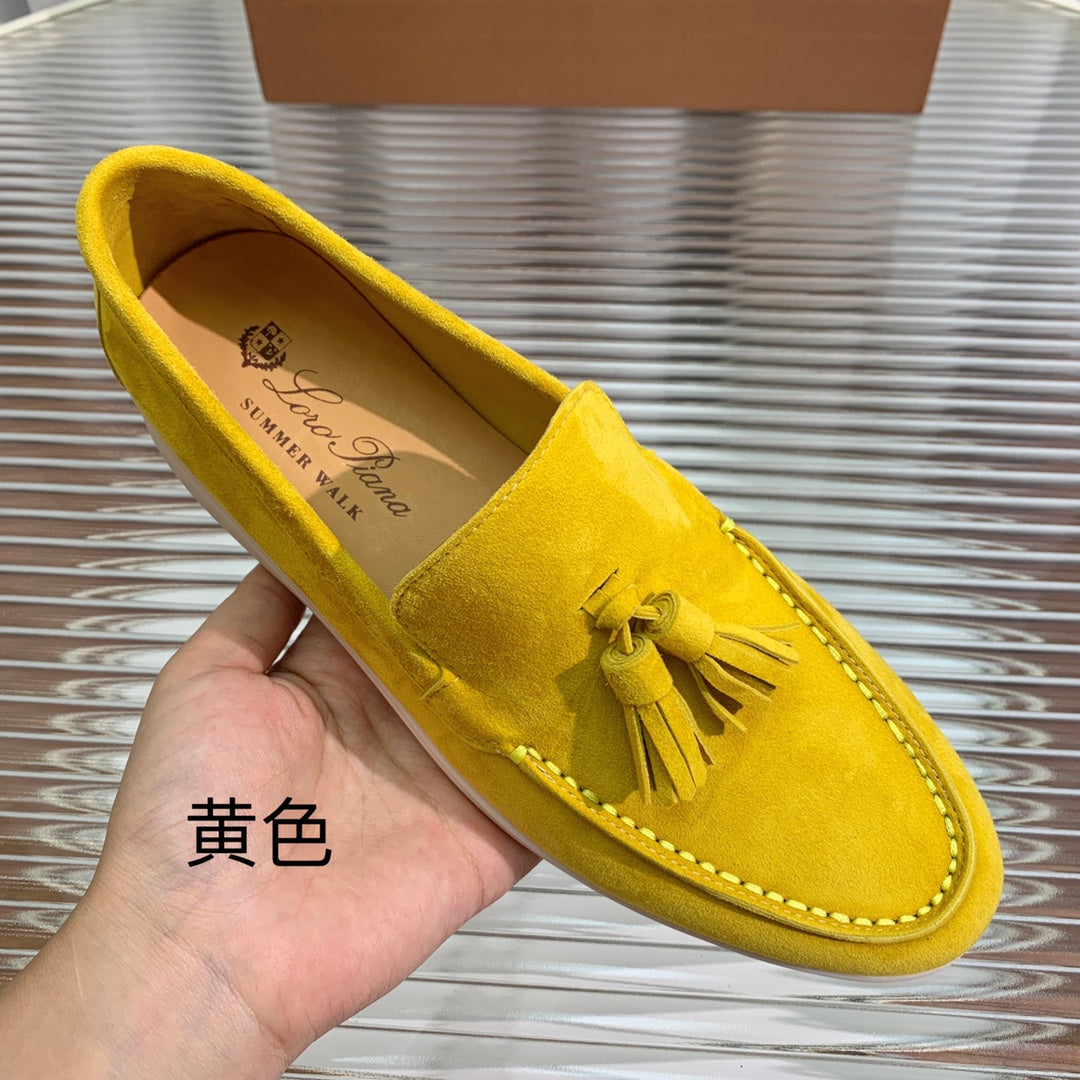 LP SUMMER WALK TASSELS LOAFERS YELLOW SUEDE