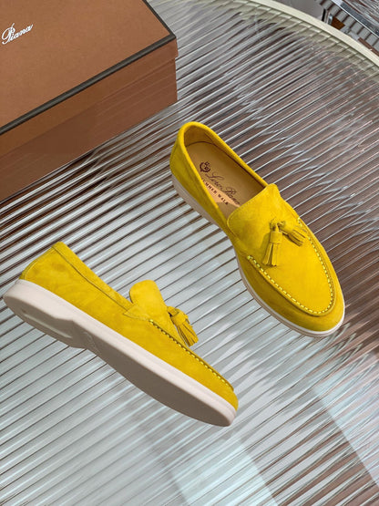 LP SUMMER WALK TASSELS LOAFERS YELLOW SUEDE