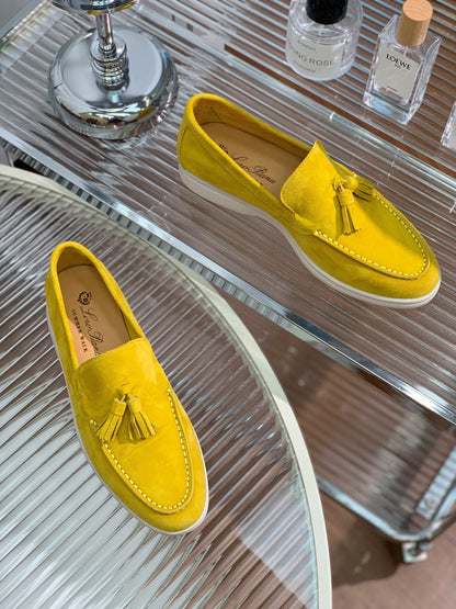 LP SUMMER WALK TASSELS LOAFERS YELLOW SUEDE