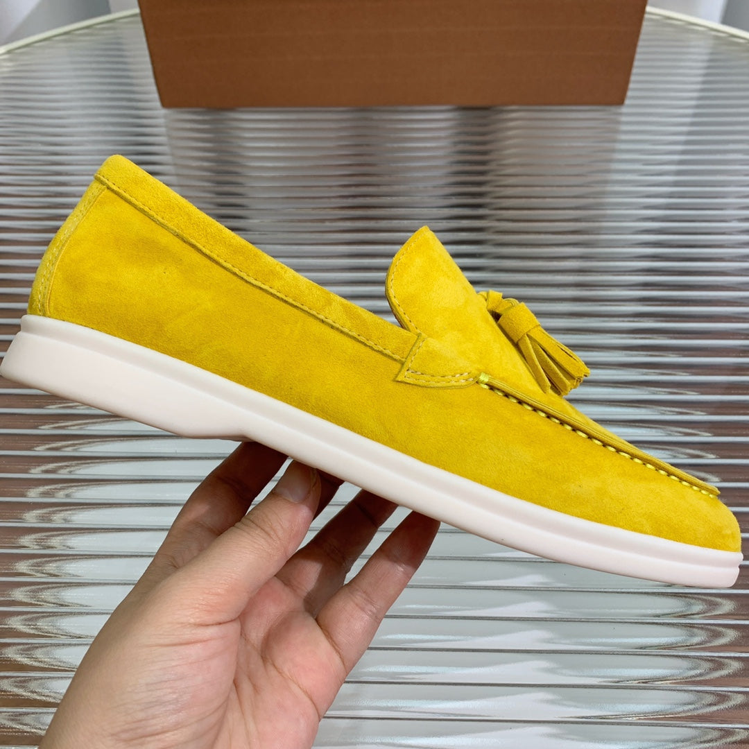 LP SUMMER WALK TASSELS LOAFERS YELLOW SUEDE