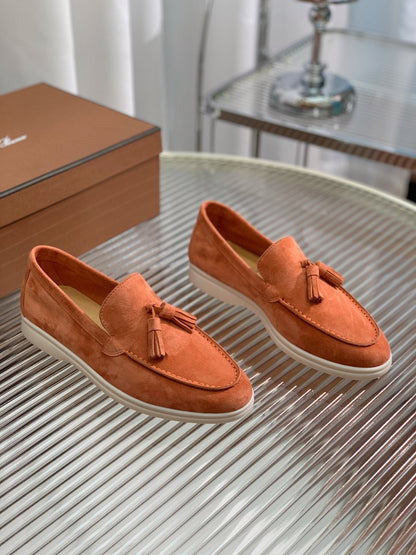 LP SUMMER WALK TASSELS LOAFERS FIRE SUEDE