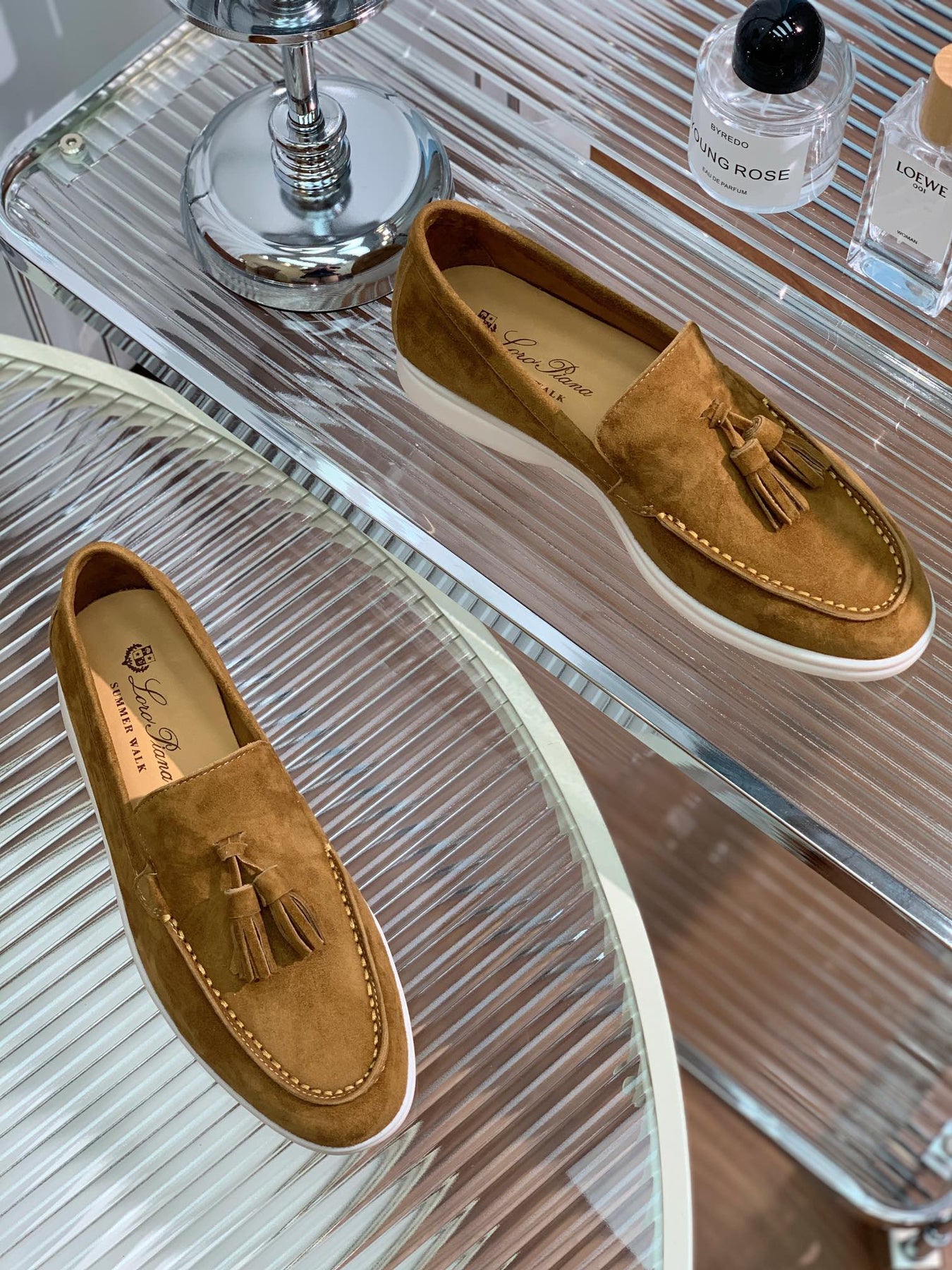 LP SUMMER WALK TASSELS LOAFERS SEPIA SUEDE