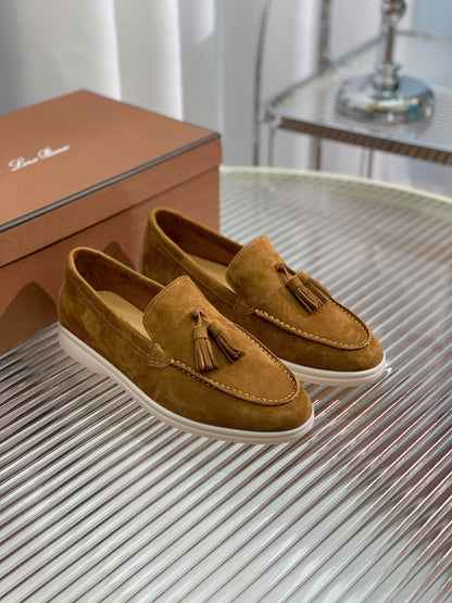 LP SUMMER WALK TASSELS LOAFERS SEPIA SUEDE