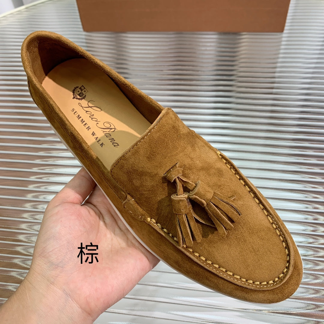 LP SUMMER WALK TASSELS LOAFERS SEPIA SUEDE