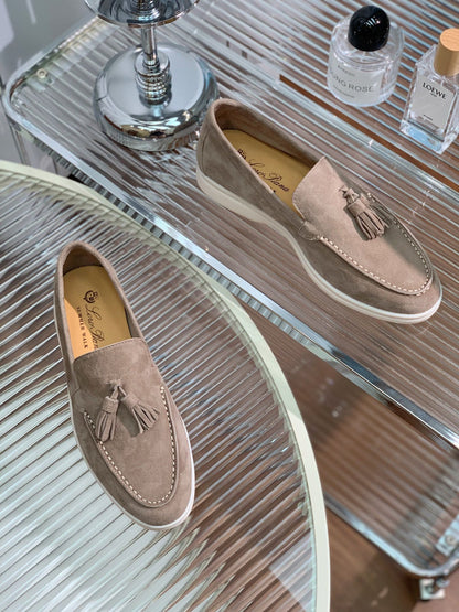 LP SUMMER WALK TASSELS LOAFERS PEANUT SUEDE