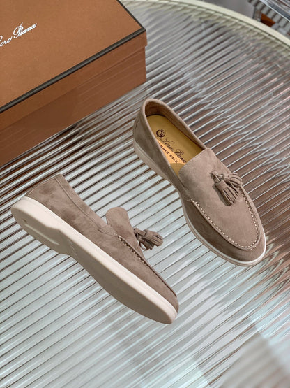 LP SUMMER WALK TASSELS LOAFERS PEANUT SUEDE