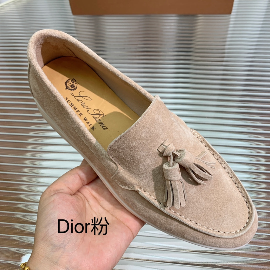 LP SUMMER WALK TASSELS LOAFERS TORTILLA SUEDE