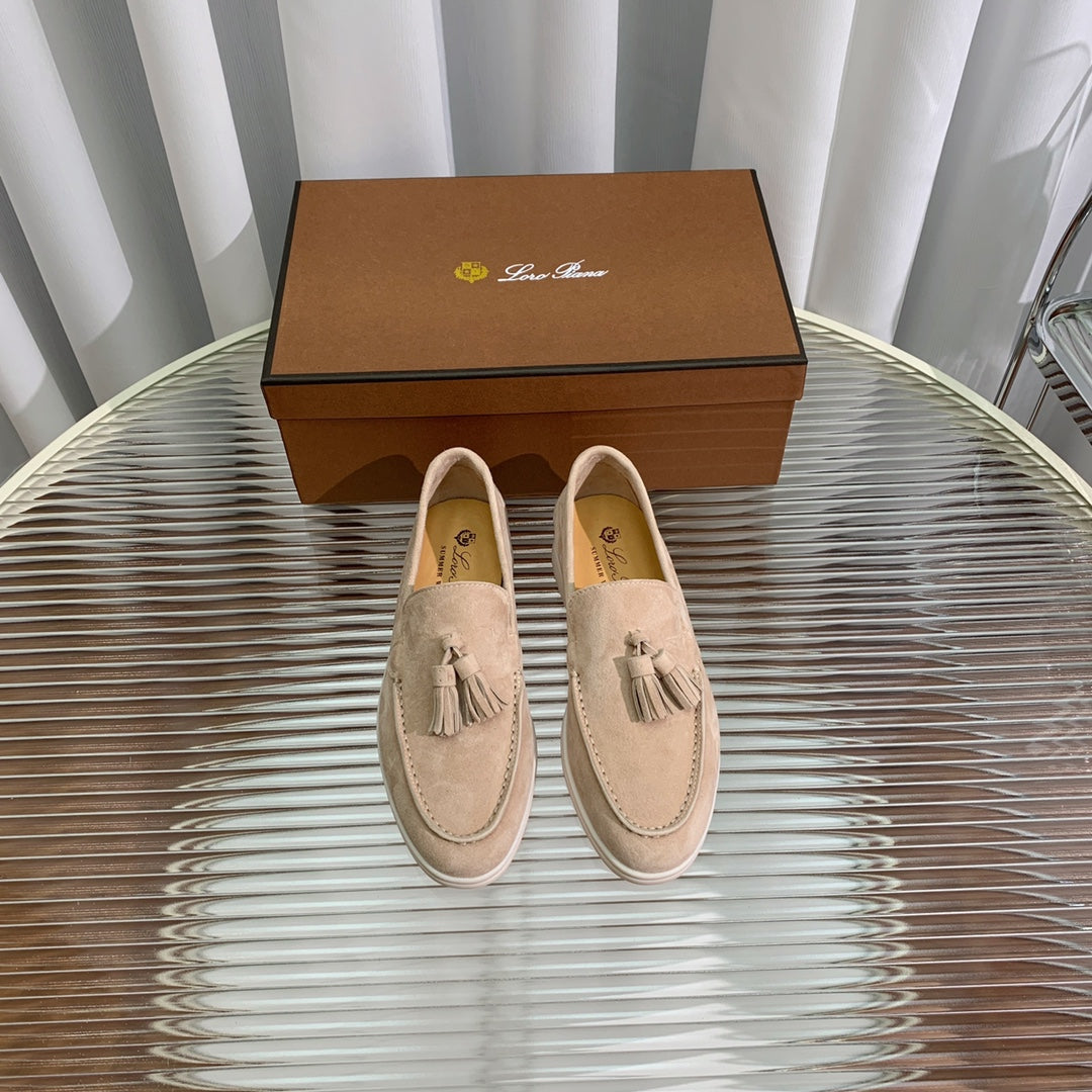 LP SUMMER WALK TASSELS LOAFERS TORTILLA SUEDE