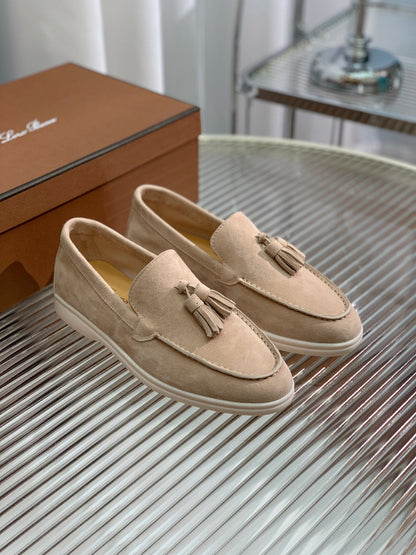 LP SUMMER WALK TASSELS LOAFERS TORTILLA SUEDE